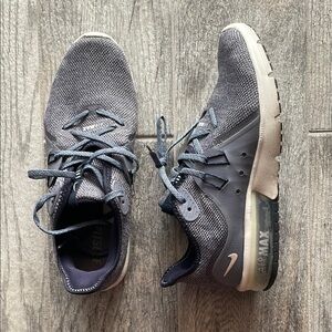 Nike Gray Athletic Shoes with Cushioned Soles